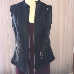 Leather vest